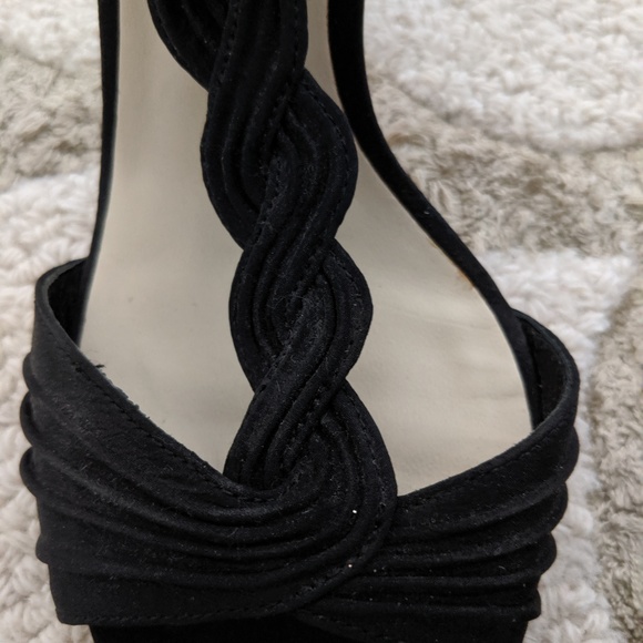 Badgley Mischka Black Suede Heels Size 7.5 *NEW* - Picture 3 of 8